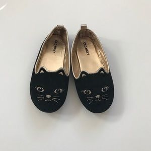 Old Navy Kitty Black Flats Size 9